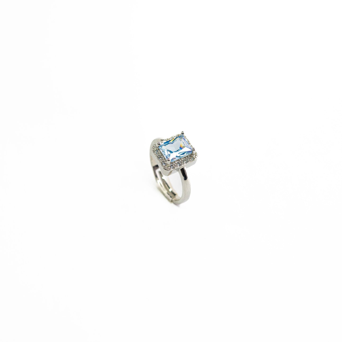 Azura – Silver Blue Stone Ring