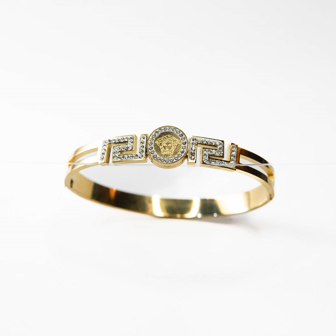 Greek Golden Cutout Bangle