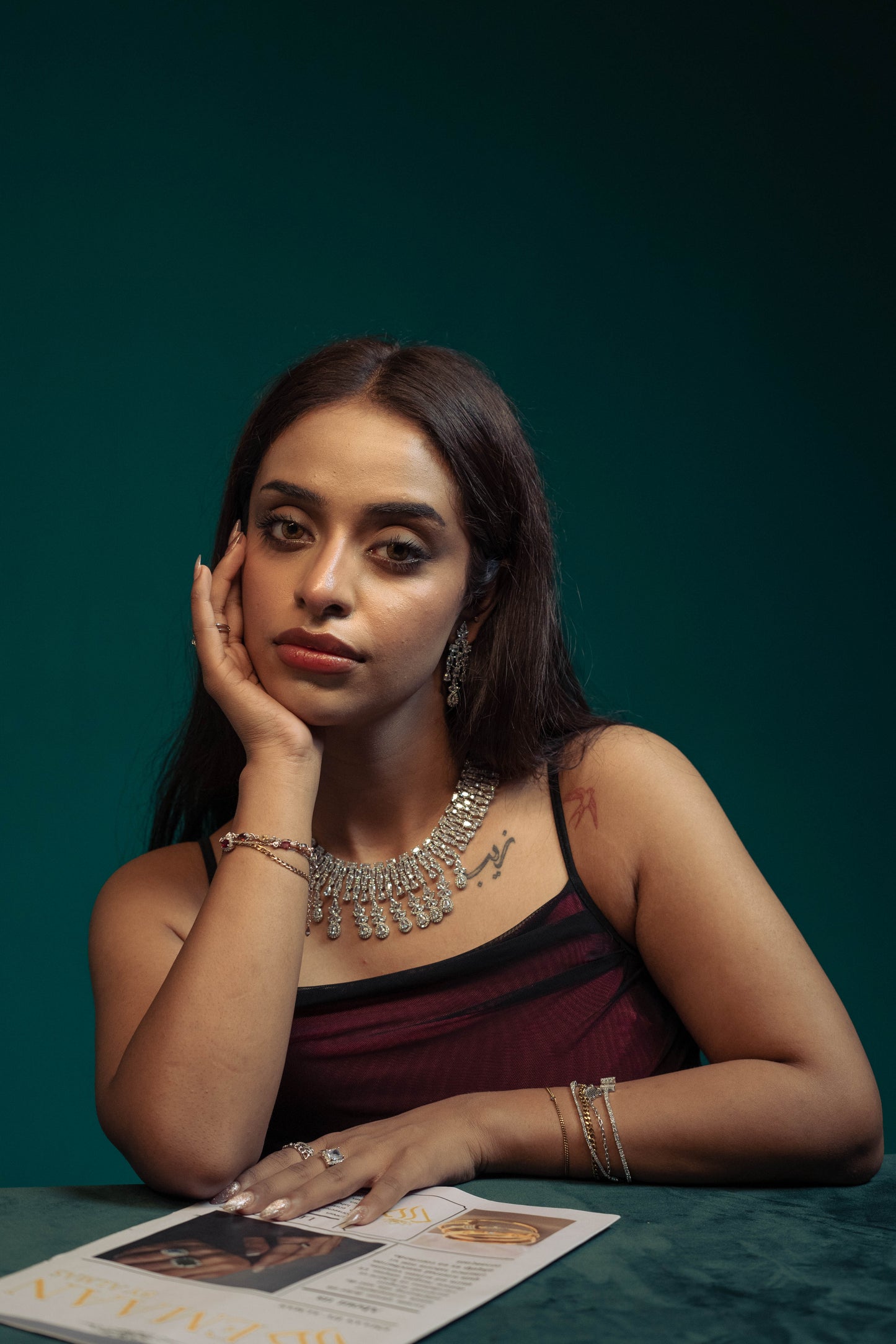 Nooraya – Classic Silver Bridal Set