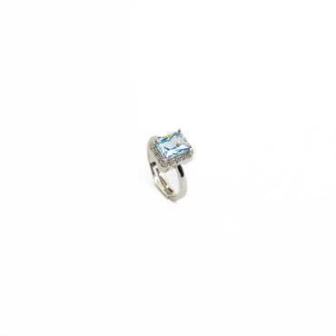 Azura – Silver Blue Stone Ring