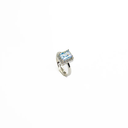 Azura – Silver Blue Stone Ring