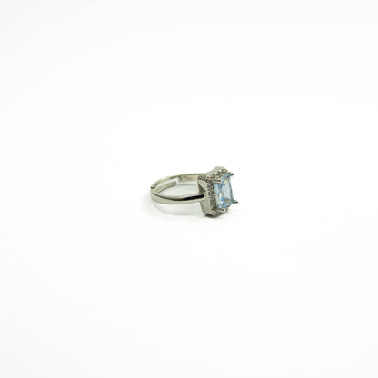 Azura – Silver Blue Stone Ring
