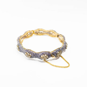 Emerald Wave Purple Bangle Set (2 Pcs)