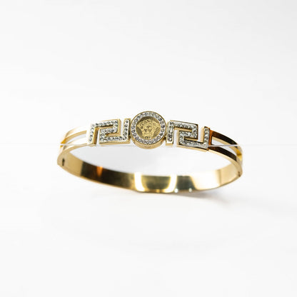 Greek Golden Cutout Bangle