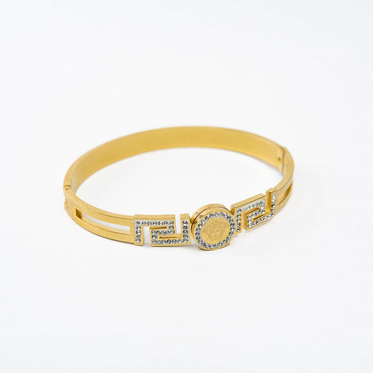 Greek Golden Cutout Bangle
