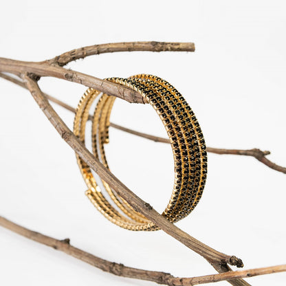 Sparkling Slim Stack Bangles