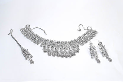 Nooraya – Classic Silver Bridal Set