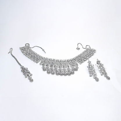 Nooraya – Classic Silver Bridal Set