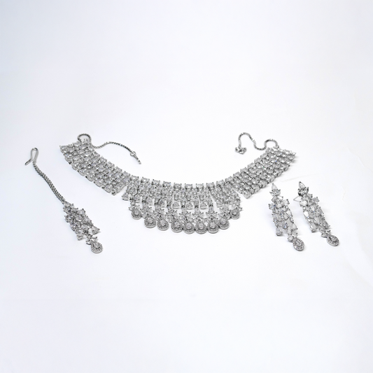 Nooraya – Classic Silver Bridal Set